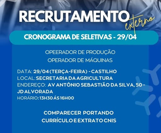 Vaga de Emprego em Castilho: Entrevista com a Metalfrio Acontece em 29-04