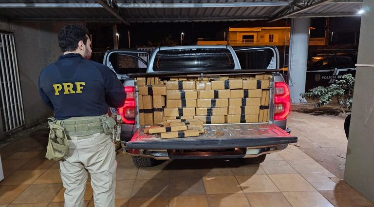 PRF apreende 2,1 toneladas de maconha em Sidrolândia (MS)