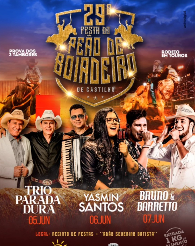 Prepare-se para a Festa do Peão em Castilho 2025! Confira nossa contagem regressiva e saiba tudo sobre o evento que celebra a cultura sertaneja.