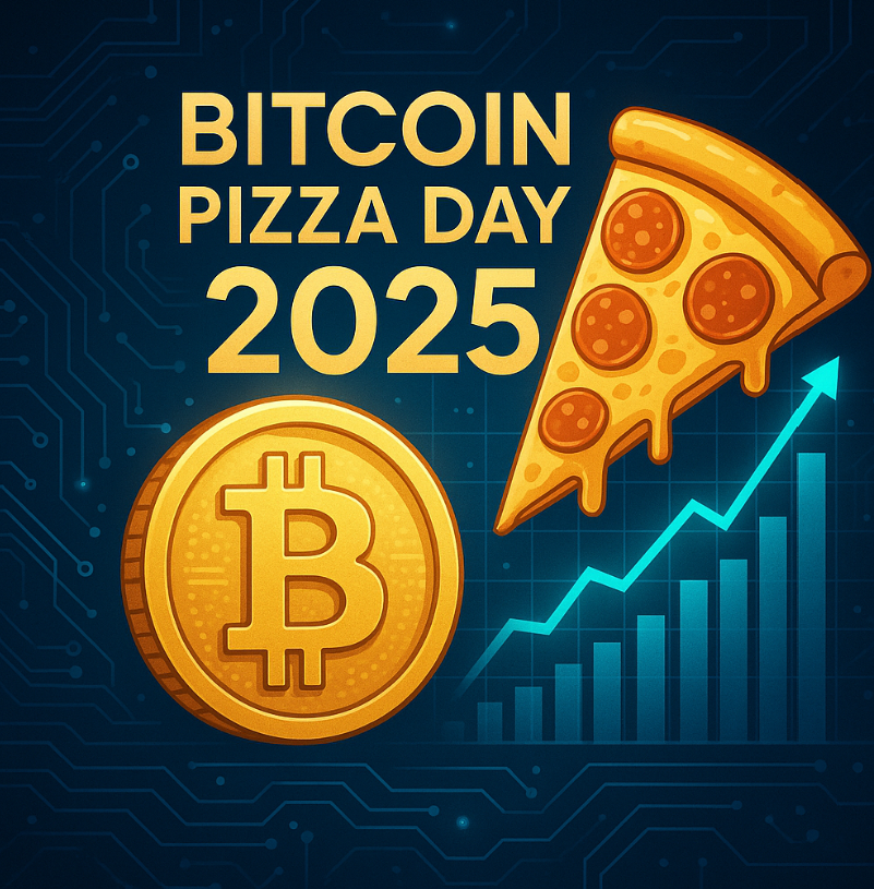 Bitcoin Pizza Day 2025 marca 15 anos da pizza mais cara da história. Veja como essa simples compra mudou o mundo das criptomoedas para sempre!