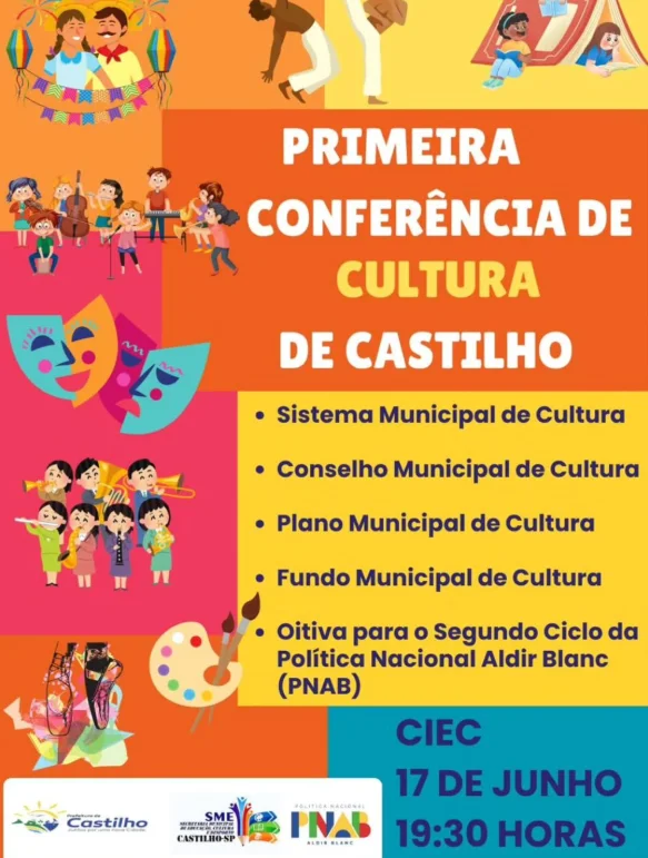 Conferência de Cultura em Castilho 2025, cultura Castilho, política cultural Castilho, Sistema Municipal de Cultura, PNAB, Conselho Municipal de Cultura, Fundo Municipal de Cultura,